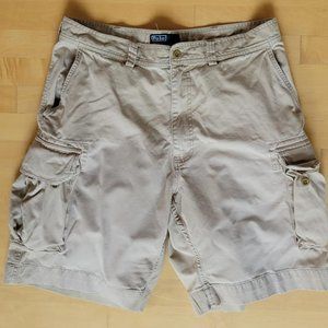 Polo Ralph Lauren Vintage Cargo Shorts - Men's 36 - Khaki